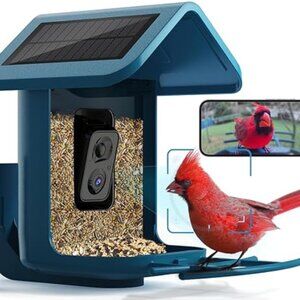 Brand new in box, - Bird Feeder with Camera Solar Powered : Smart Camera